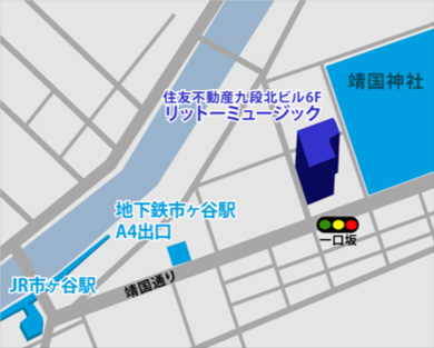 リットーミュージックへの地図
