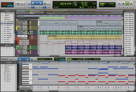 ProTools LE スクリーン画像