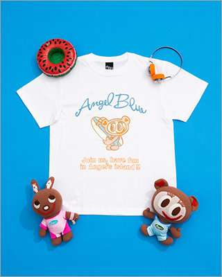 エンジェルブルー ナカムラくん総柄プリントTシャツ L カットソー ナルミヤ 話題のエンジェルブルー復刻アイテム第8弾はナカムラくんの総柄