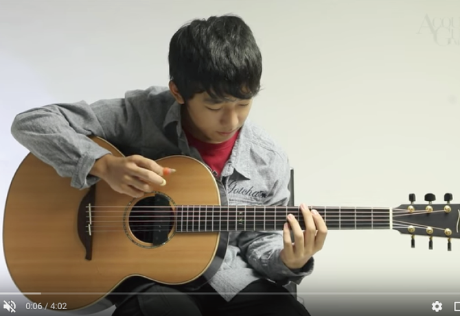 14歳のギタリスト！西村ケント君誌面連動動画