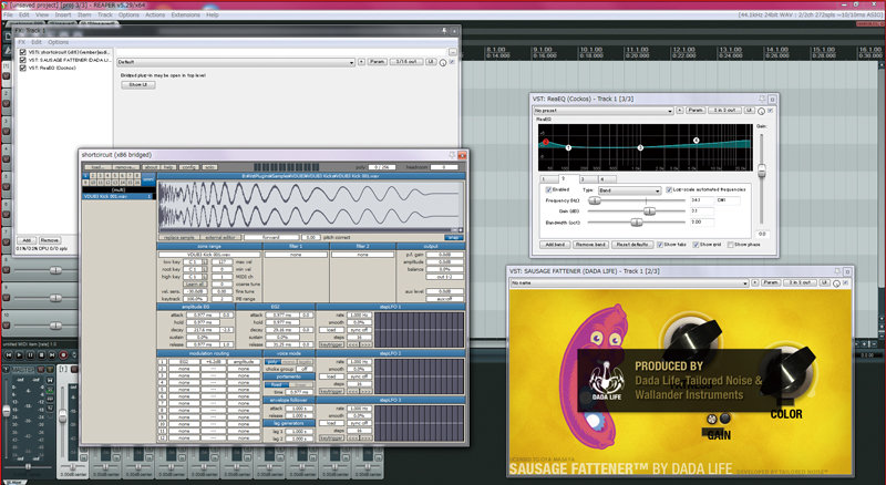 決定したサンプル音を調整する