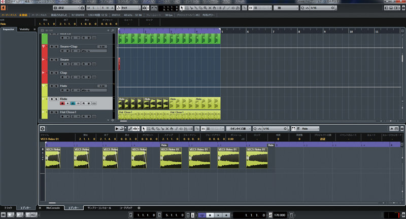 サンプル音には、丁寧にフェードアウトをかける