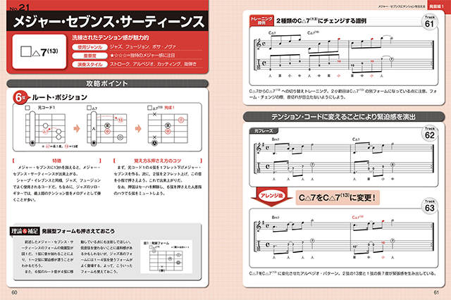 基本5コードを変形！あらゆるギター・コードが身につく学習帳