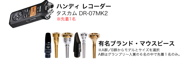 ハンディ レコーダー　タスカム DR-07MK2 ※先着1名／有名ブランド・マウスピース 