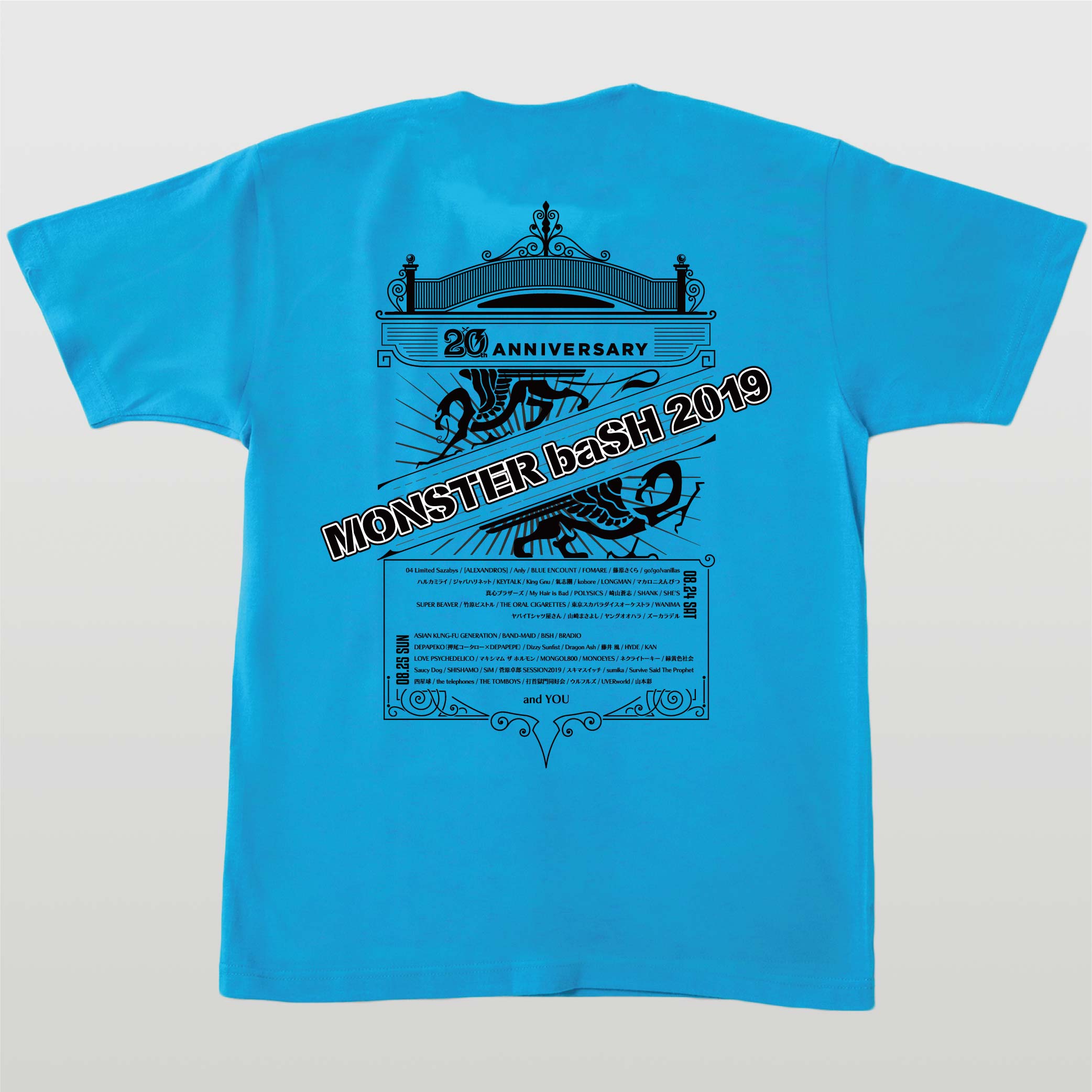 th Anniversary Monster Bash X Rittor Music オーダーメイドtシャツ th Anniversary Monster Bash X Rittor Music オーダーメイドtシャツ